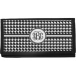 Houndstooth Canvas Checkbook Cover (Personalized)