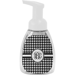 Houndstooth Foam Soap Bottle - White (Personalized)