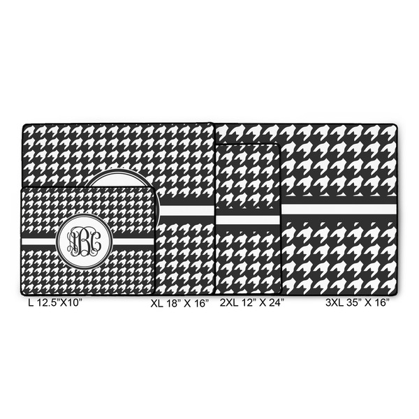 Houndstooth Gaming Mats - SIZE CHART