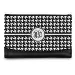 Houndstooth Genuine Leather Women's Wallet - Small (Personalized)