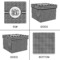 Houndstooth Gift Boxes with Lid - Canvas Wrapped - Large - Approval