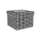 Houndstooth Gift Boxes with Lid - Canvas Wrapped - Small - Front/Main