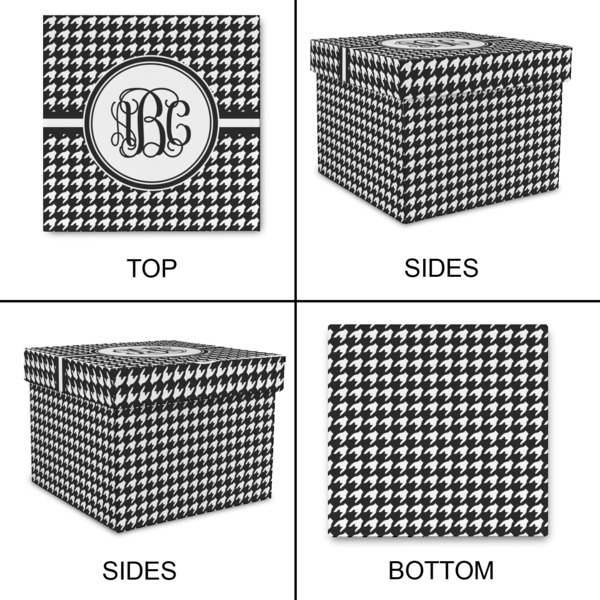 Houndstooth Gift Boxes with Lid - Canvas Wrapped - XX-Large - Approval