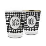 Houndstooth Glass Shot Glass - 1.5 oz (Personalized)