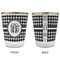 Houndstooth Glass Shot Glass - with gold rim - APPROVAL
