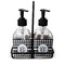 Houndstooth Glass Soap & Lotion Bottles (Personalized)