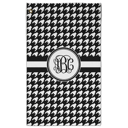 Houndstooth Golf Towel - Poly-Cotton Blend - Large w/ Monograms