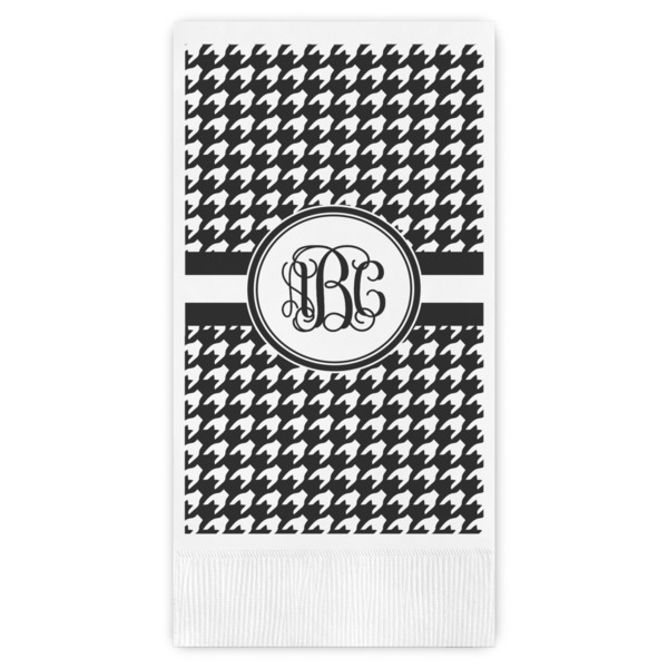Custom Houndstooth Guest Paper Towels - Full Color (Personalized)