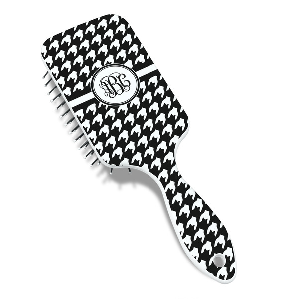 Houndstooth Hair Brush - Angle View