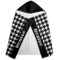 Houndstooth Hooded Towel - Folded