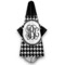 Houndstooth Hooded Towel - Hanging