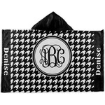 Houndstooth Kids Hooded Towel (Personalized)