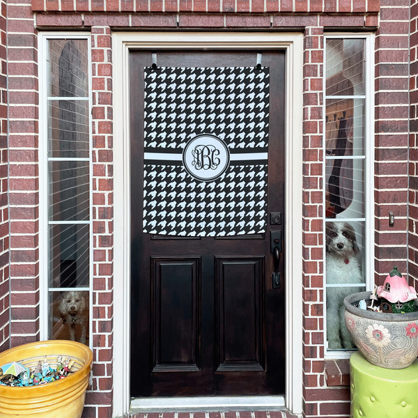 Houndstooth House Flags - Double Sided - (Over the door) LIFESTYLE