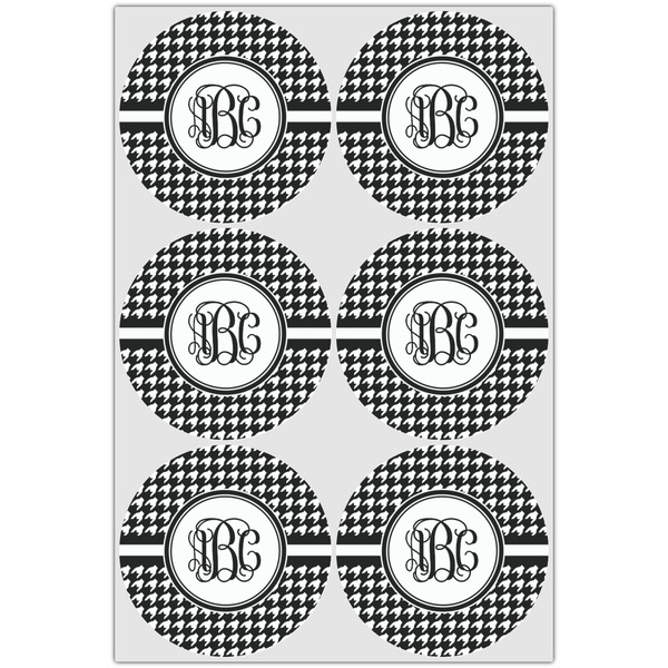 Houndstooth Icing Circle - Large - Set of 6