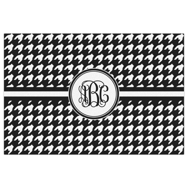 Houndstooth Indoor / Outdoor Rug - 4'x6' - Front Flat