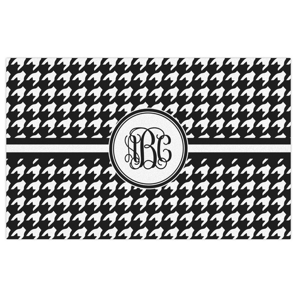 Houndstooth Indoor / Outdoor Rug - 5'x8' - Front Flat
