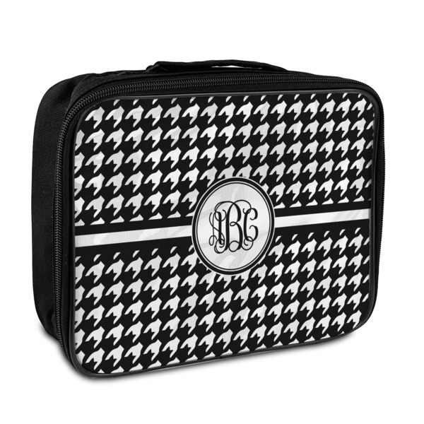 Custom Houndstooth Insulated Lunch Bag (Personalized)