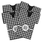 Houndstooth Jersey Bottle Cooler - Set of 4 (Personalized)