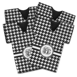 Houndstooth Jersey Bottle Cooler - Set of 4 (Personalized)