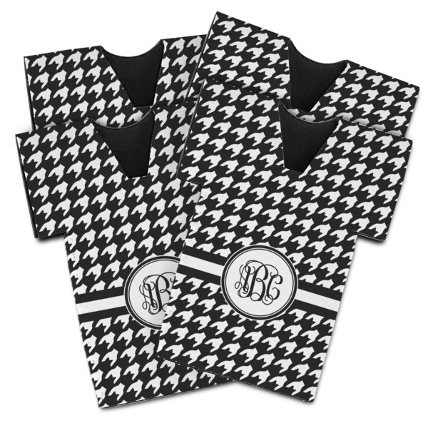 Houndstooth Jersey Bottle Cooler - Set of 4 - MAIN (flat)