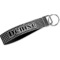 Houndstooth Webbing Keychain FOB with Metal