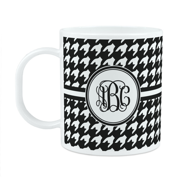 Custom Houndstooth Plastic Kids Mug (Personalized)