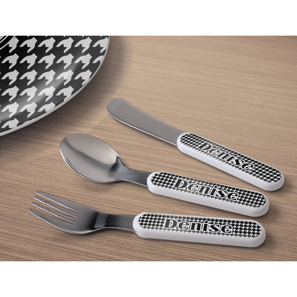 Houndstooth Kids Flatware w/ Plate