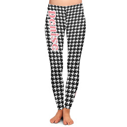 Houndstooth Ladies Leggings - Large (Personalized)