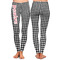 Houndstooth Ladies Leggings - Front and Back