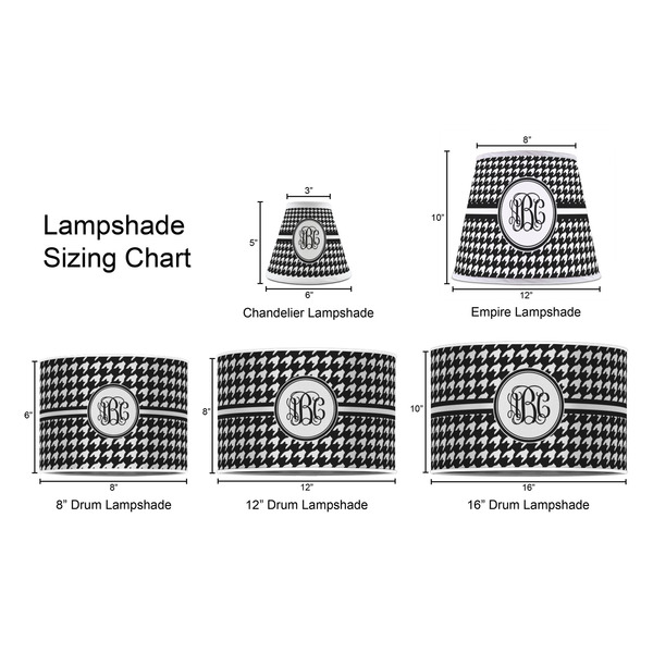Houndstooth Lampshade Sizing Chart