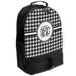 Houndstooth Backpacks - Black (Personalized)