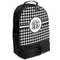 Houndstooth Large Backpack - Black - Angled View
