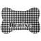 Houndstooth Bone Shaped Dog Food Mat (Personalized)