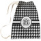 Houndstooth Large Laundry Bag - Front View