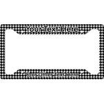 Houndstooth License Plate Frame (Personalized)