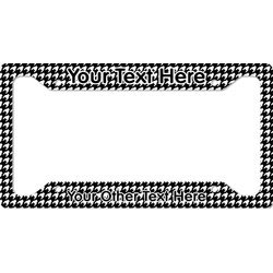 Houndstooth License Plate Frame (Personalized)
