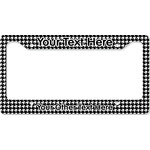 Houndstooth License Plate Frame - Style B (Personalized)