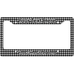 Houndstooth License Plate Frame - Style B (Personalized)