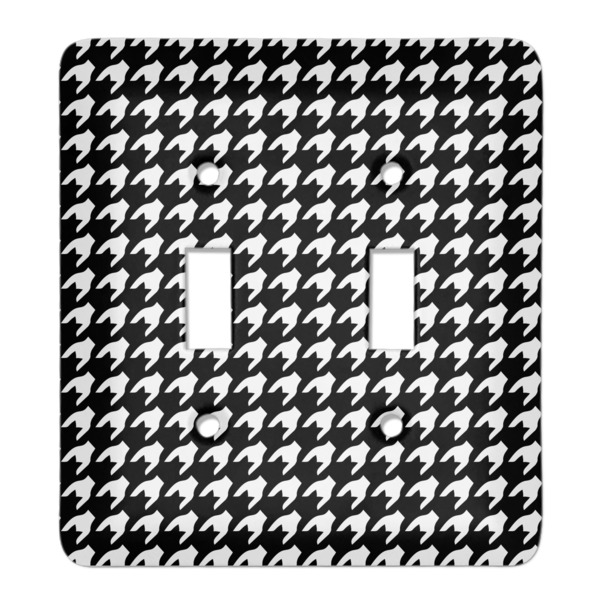 Custom Houndstooth Light Switch Cover (2 Toggle Plate)