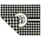 Houndstooth Linen Placemat - Folded Corner (double side)