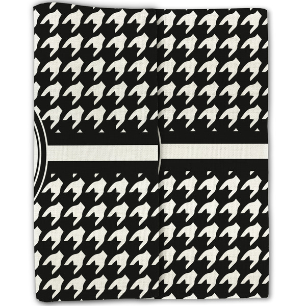 Houndstooth Linen Placemat - Folded Half (double sided)