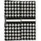 Houndstooth Linen Placemat - Folded Half (double sided)