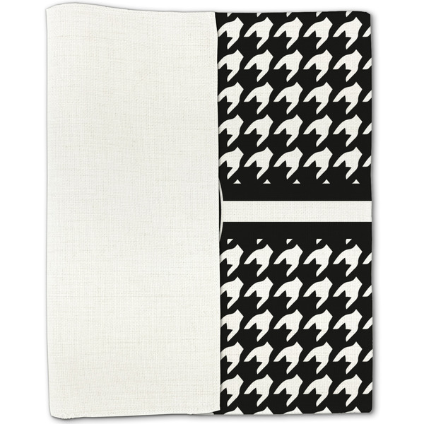 Houndstooth Linen Placemat - Folded Half