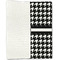 Houndstooth Linen Placemat - Folded Half