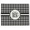 Houndstooth Single-Sided Linen Placemat - Single w/ Monogram