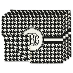 Houndstooth Linen Placemat w/ Monogram