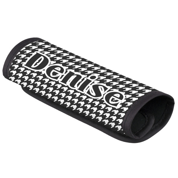 Custom Houndstooth Luggage Handle Cover (Personalized)