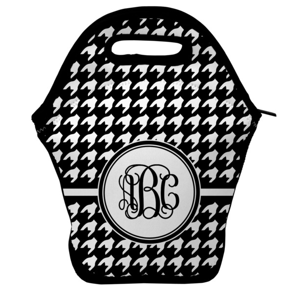 Custom Houndstooth Lunch Bag w/ Monogram