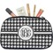 Houndstooth Makeup / Cosmetic Bag - Medium (Personalized)
