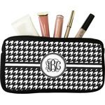 Houndstooth Makeup / Cosmetic Bag (Personalized)